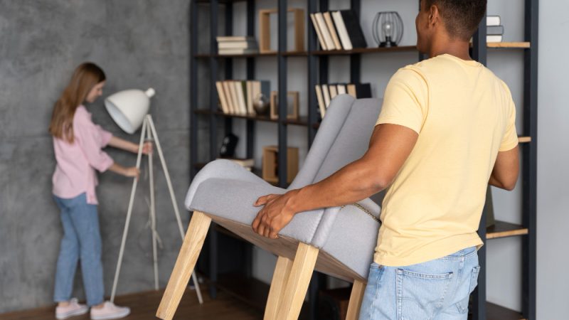 Reorganizarea mobilierului pentru flux de mișcare natural